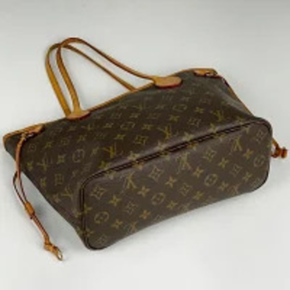 Louis Vuitton Shopping Brown Bag Monogram Neverfull Tote Handbag Brown